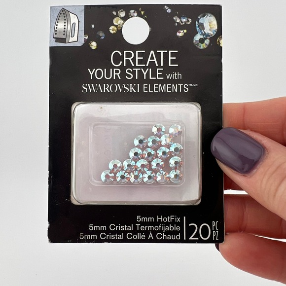 Other - Swarovski AB Rhinestones 5mm HotFix 20pc Aurora Borealis Crystals